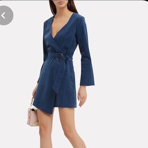 Intermix DELPHINE WRAP DRESS